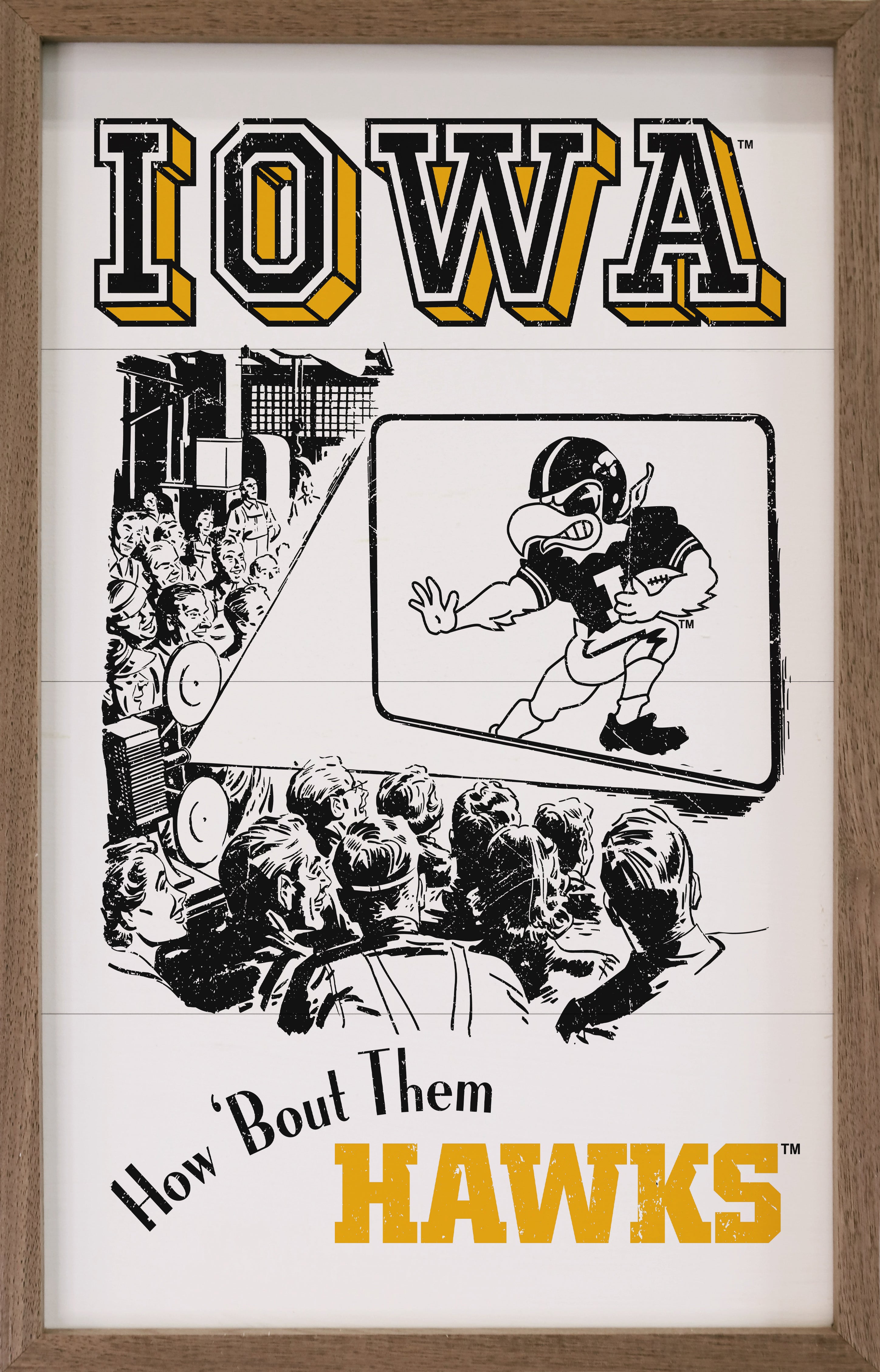 University Of Iowa Hawkeyes How 'Bout Them Hawks White