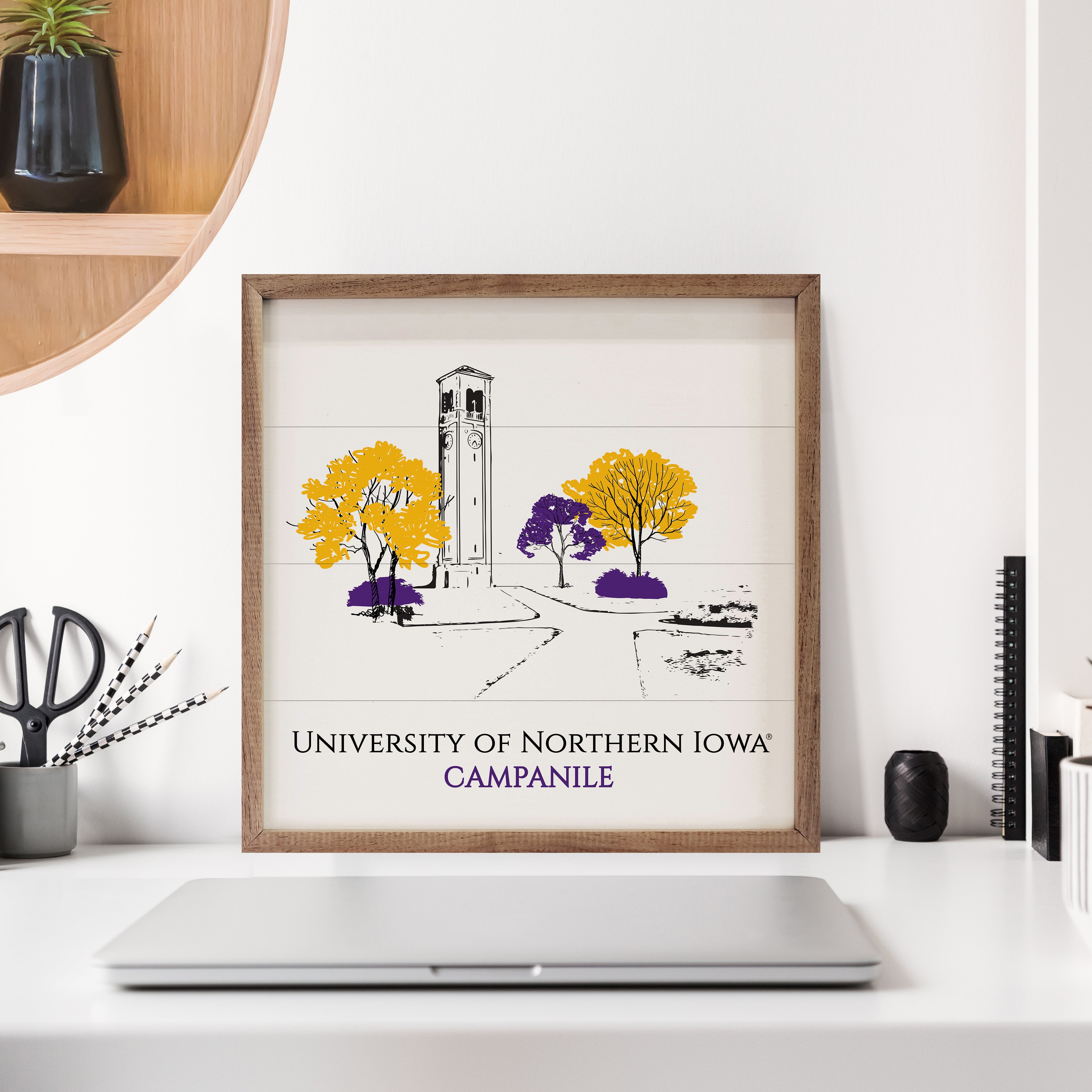 Sketch II Campanile University of Northern Iowa