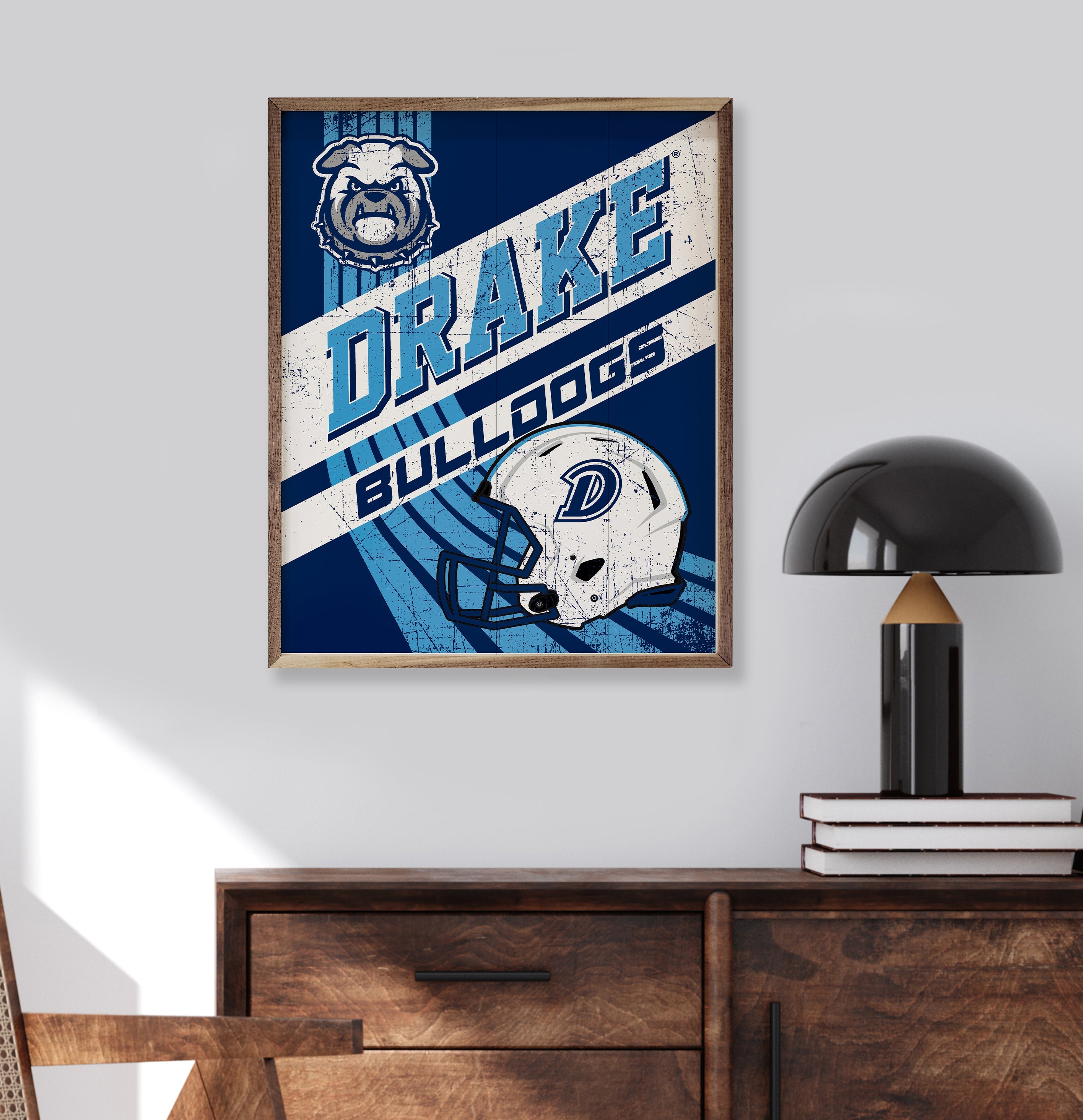 Striped Poster Drake University