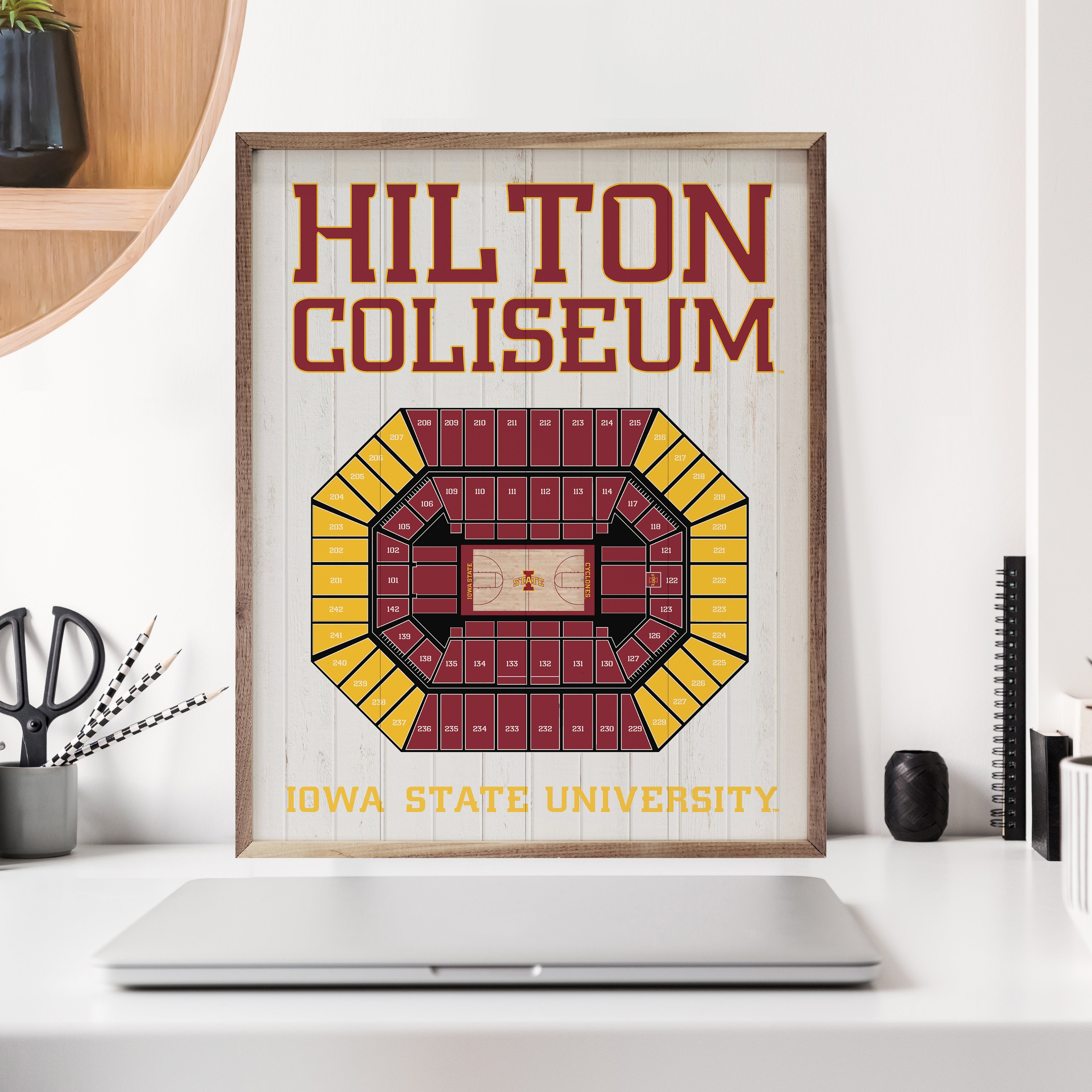 Stadium Seating Basketball Iowa State University Whitewash