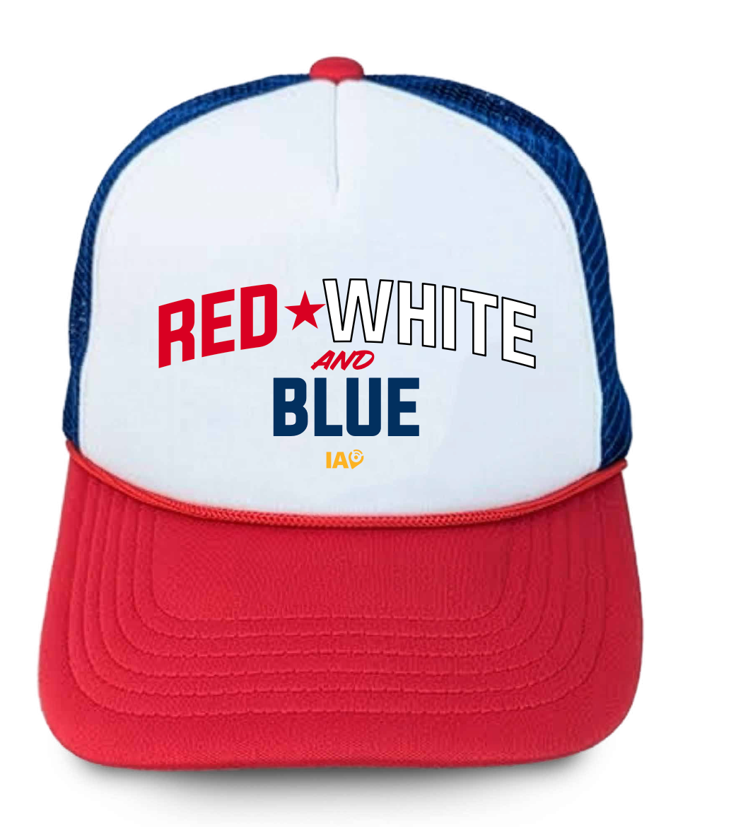 Red, White, and Blue Foamie Trucker Hat