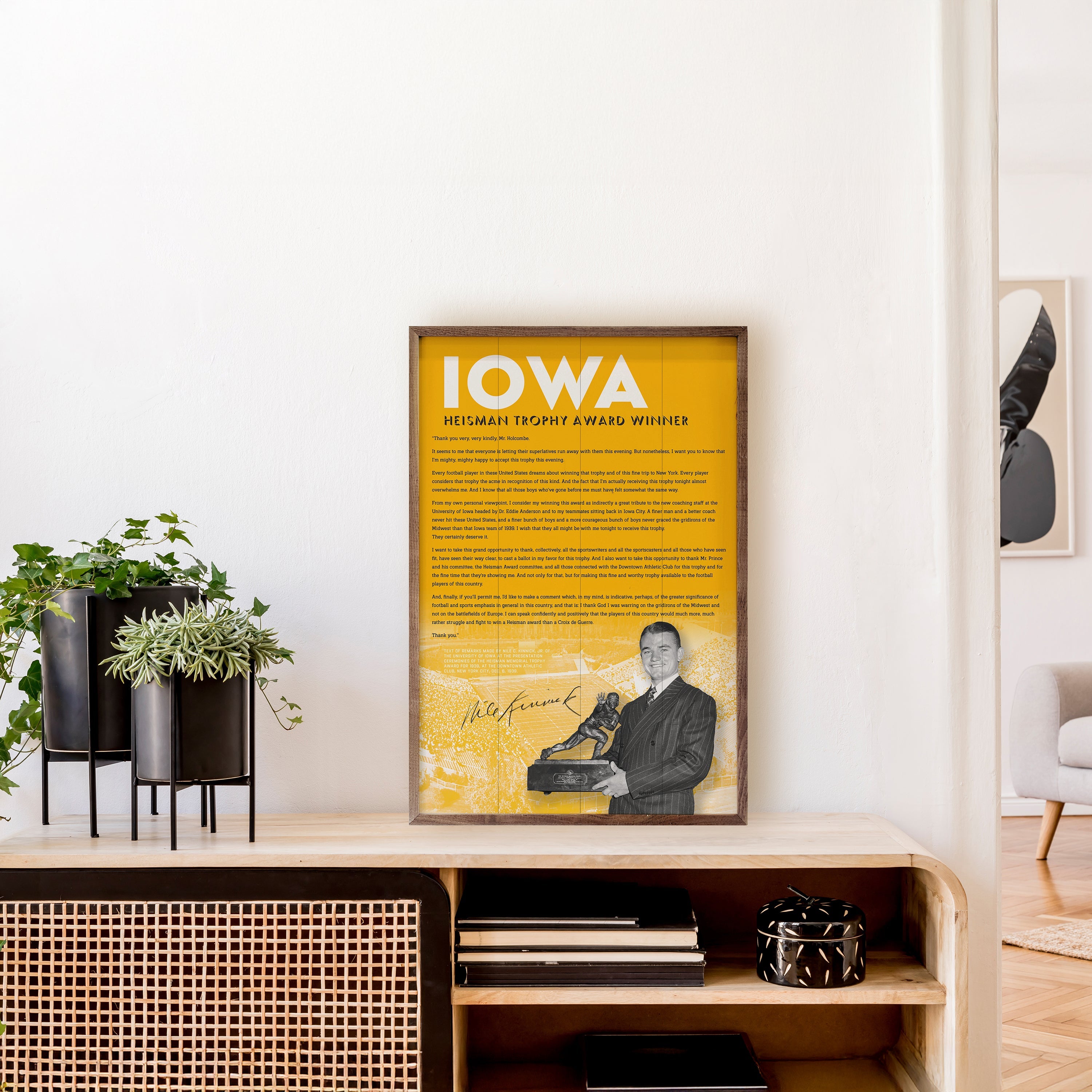 Kinnick Speech 1 University Of Iowa Gold