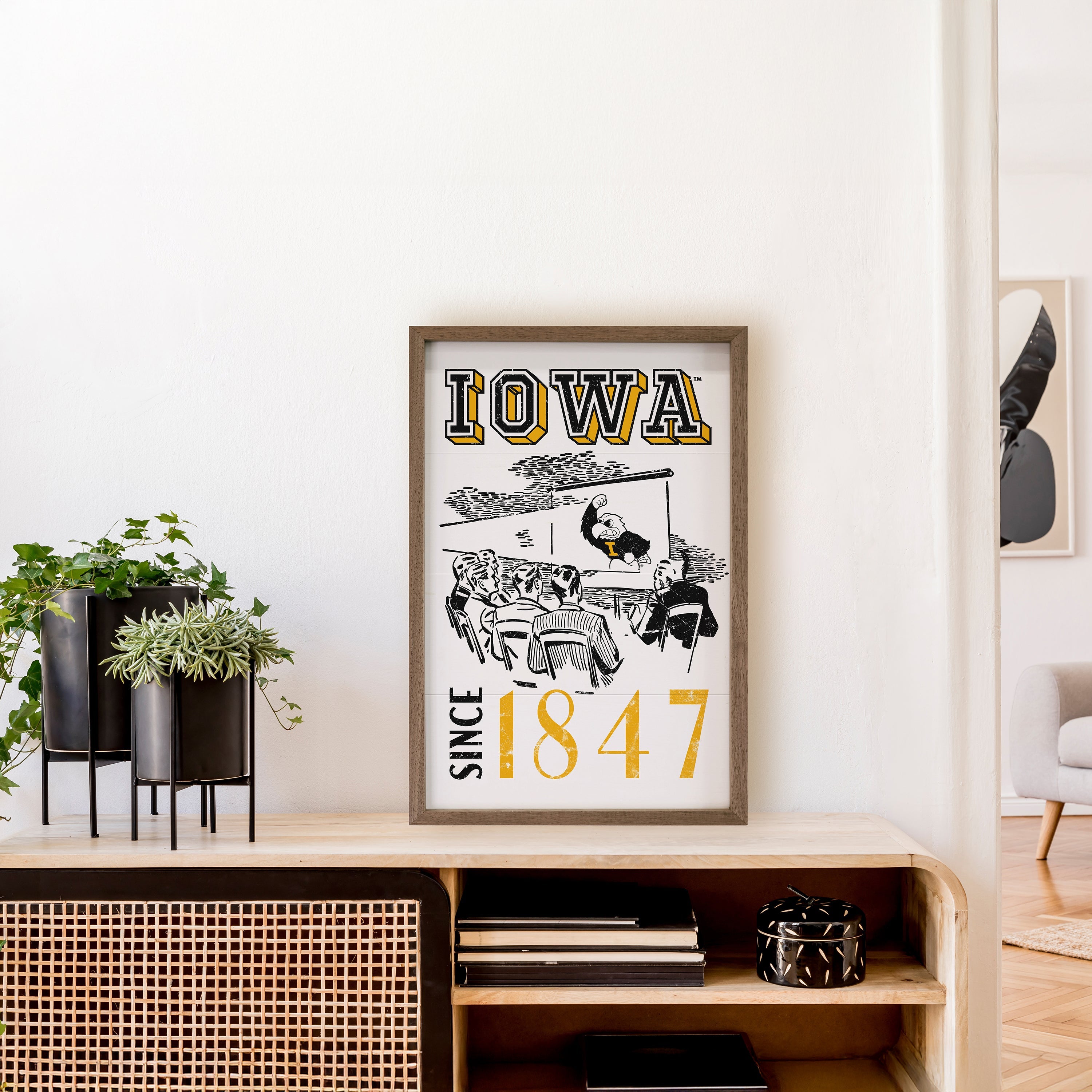 University Of Iowa Hawkeyes Herky On Screen Since 1847