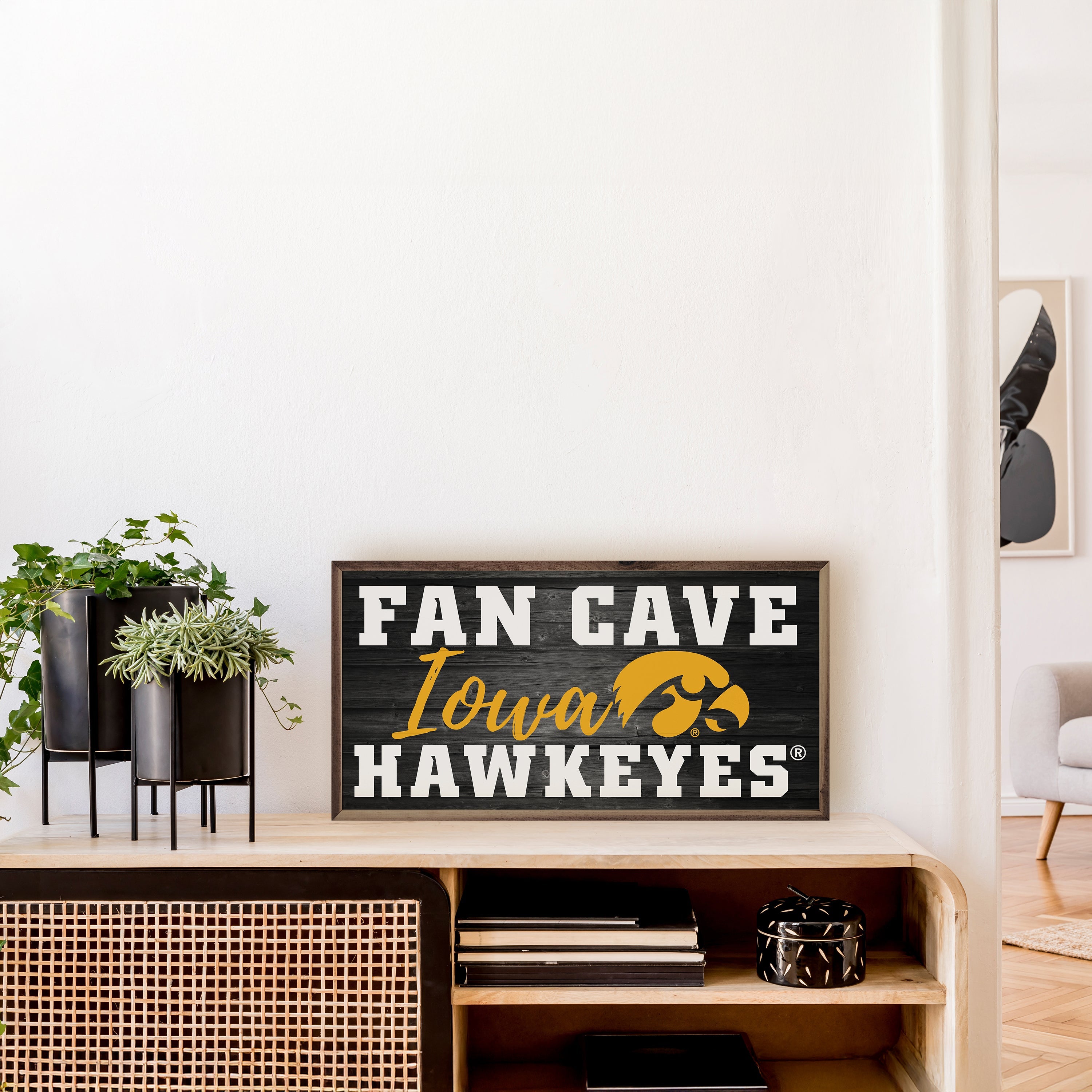 Fan Cave Hawkeyes University Of Iowa Black
