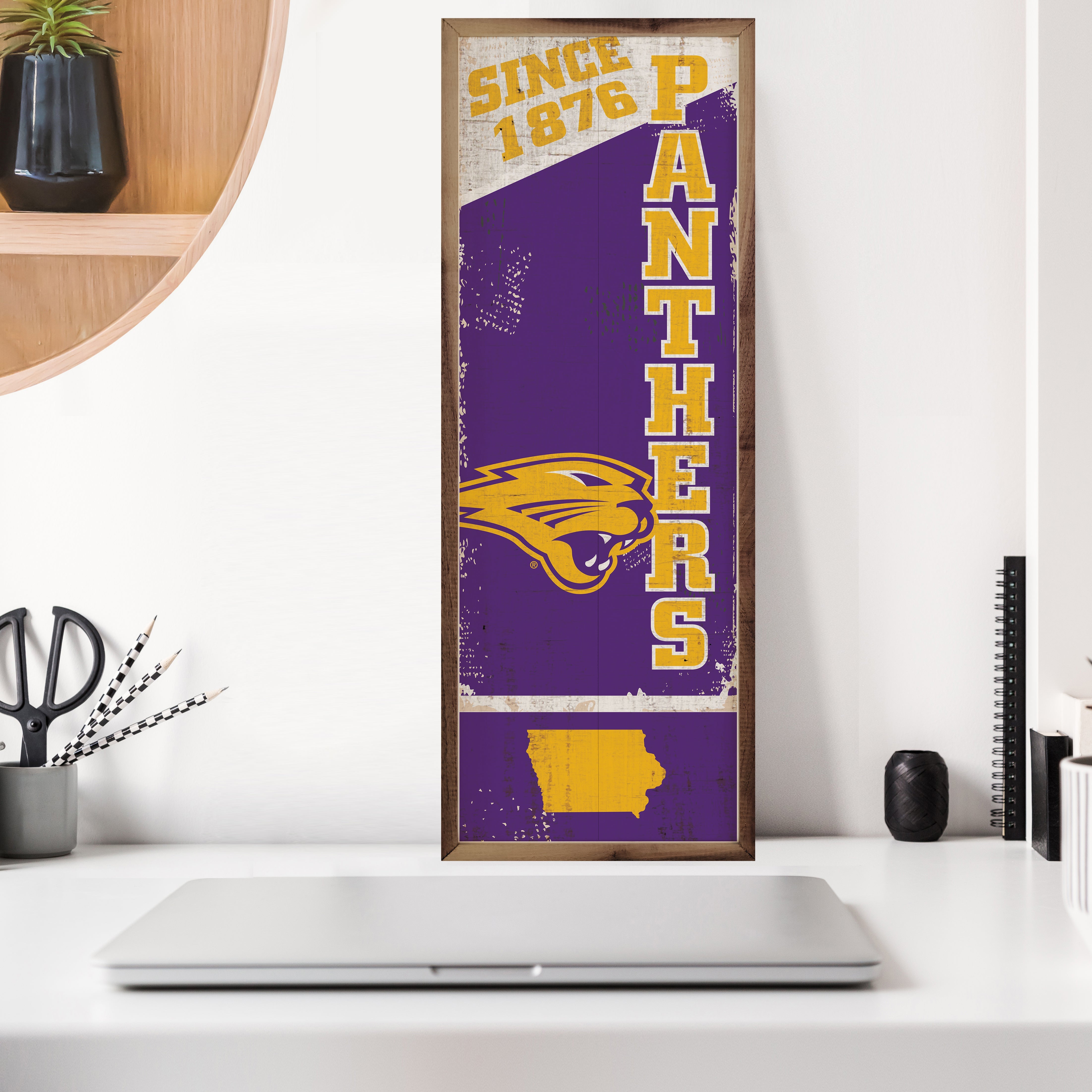 Vertical State Poster University Of Northern Iowa