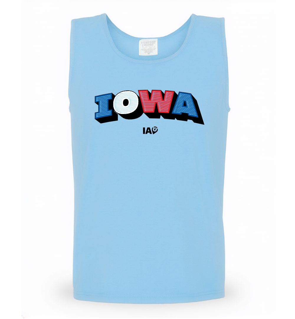 Iowa Red White and Blue Heavyweight Tank