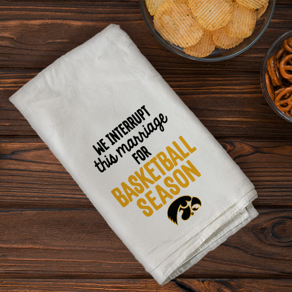 Basketball Season University Of Iowa Towel