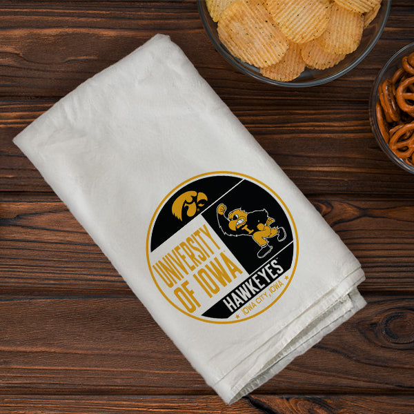 Circle Stamp University Of Iowa Towel