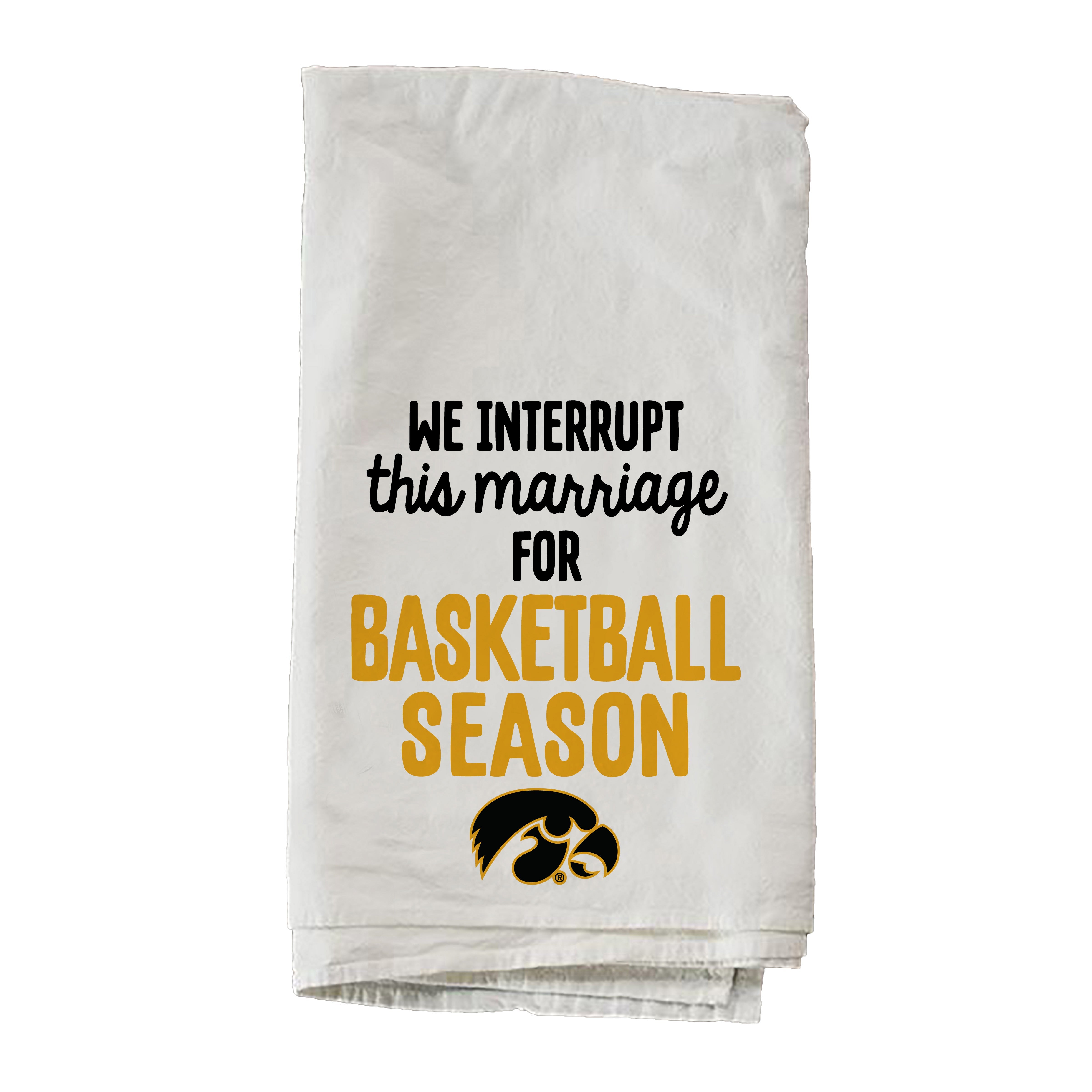 Basketball Season University Of Iowa Towel