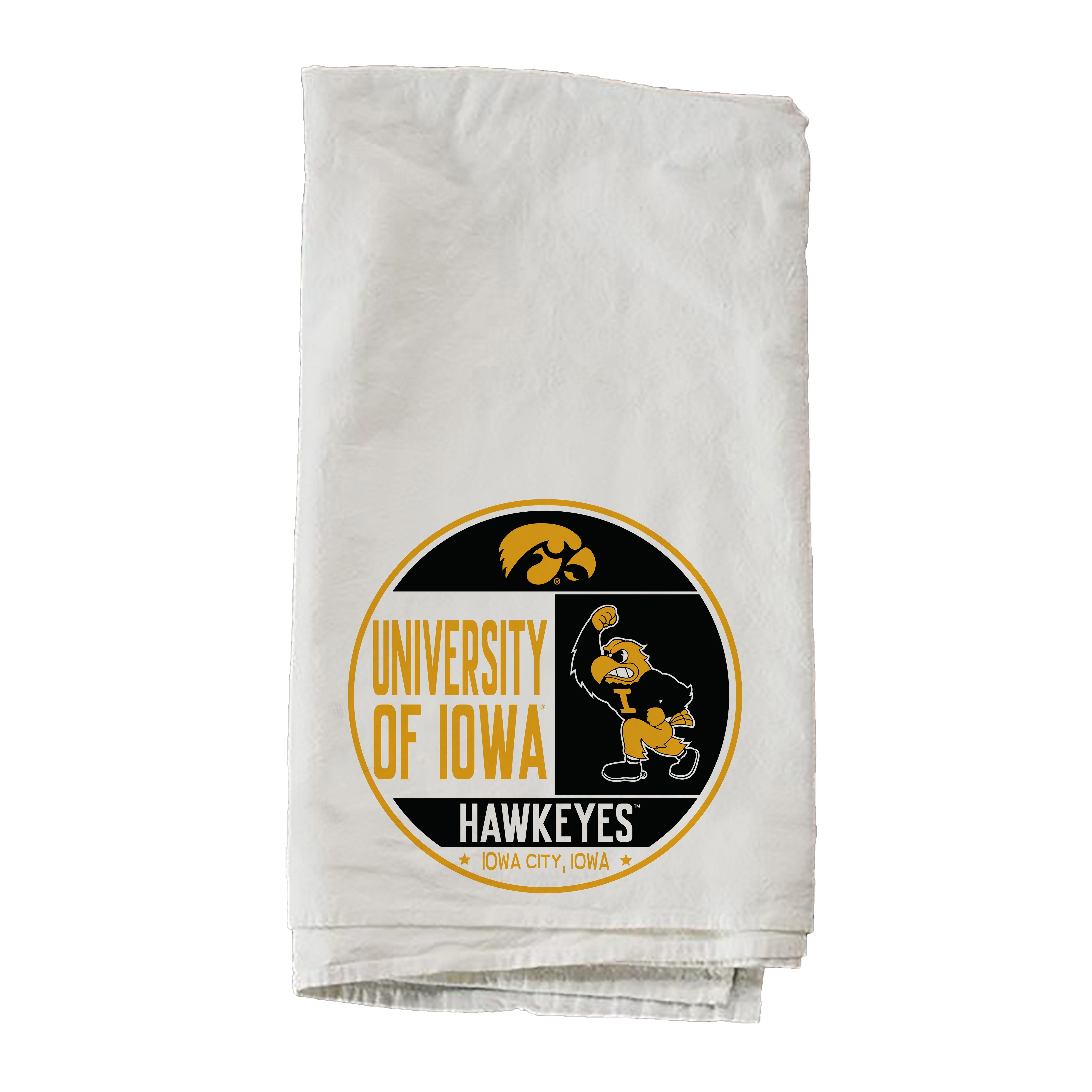 Circle Stamp University Of Iowa Towel