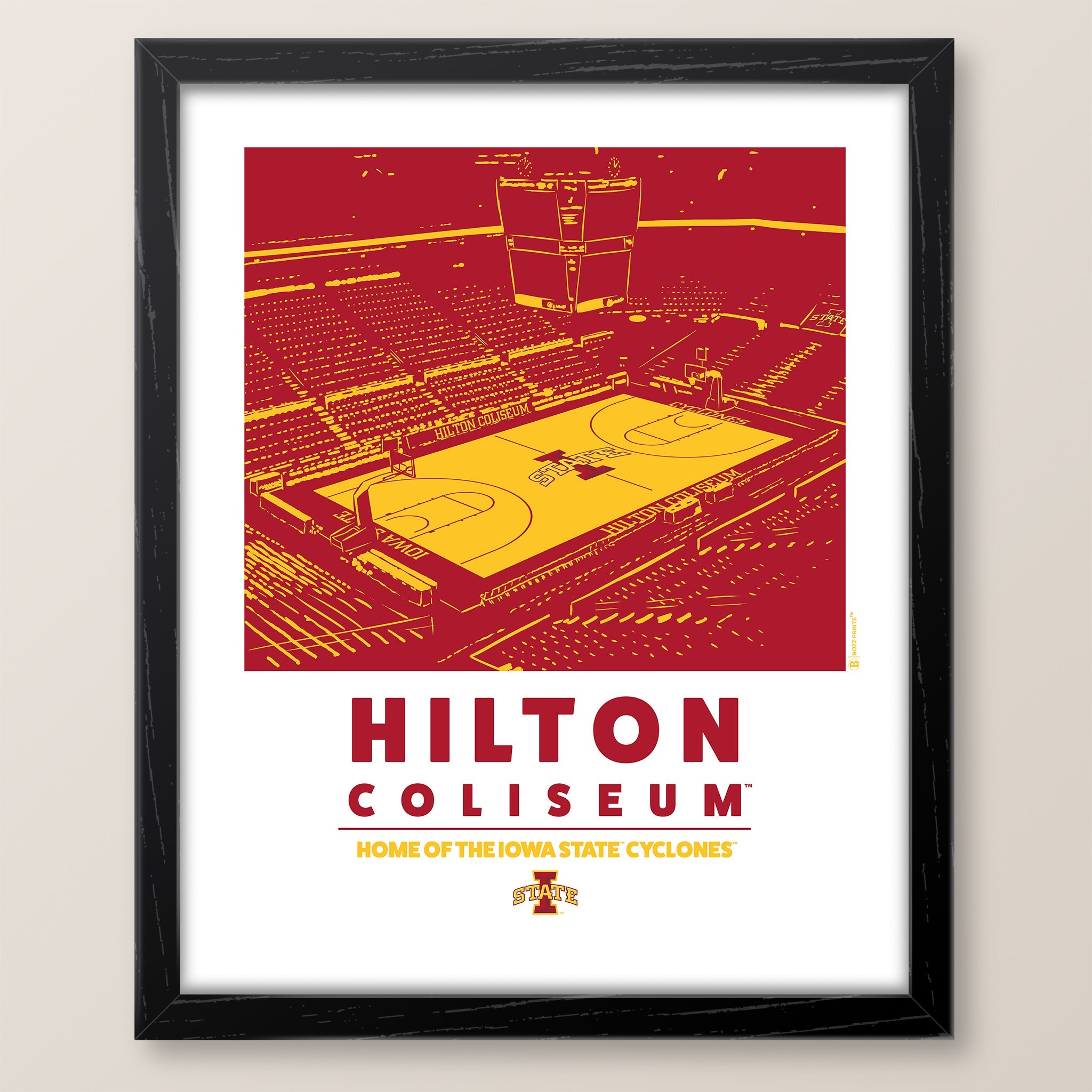 Hilton Coliseum Home of the Iowa State Cyclones Print