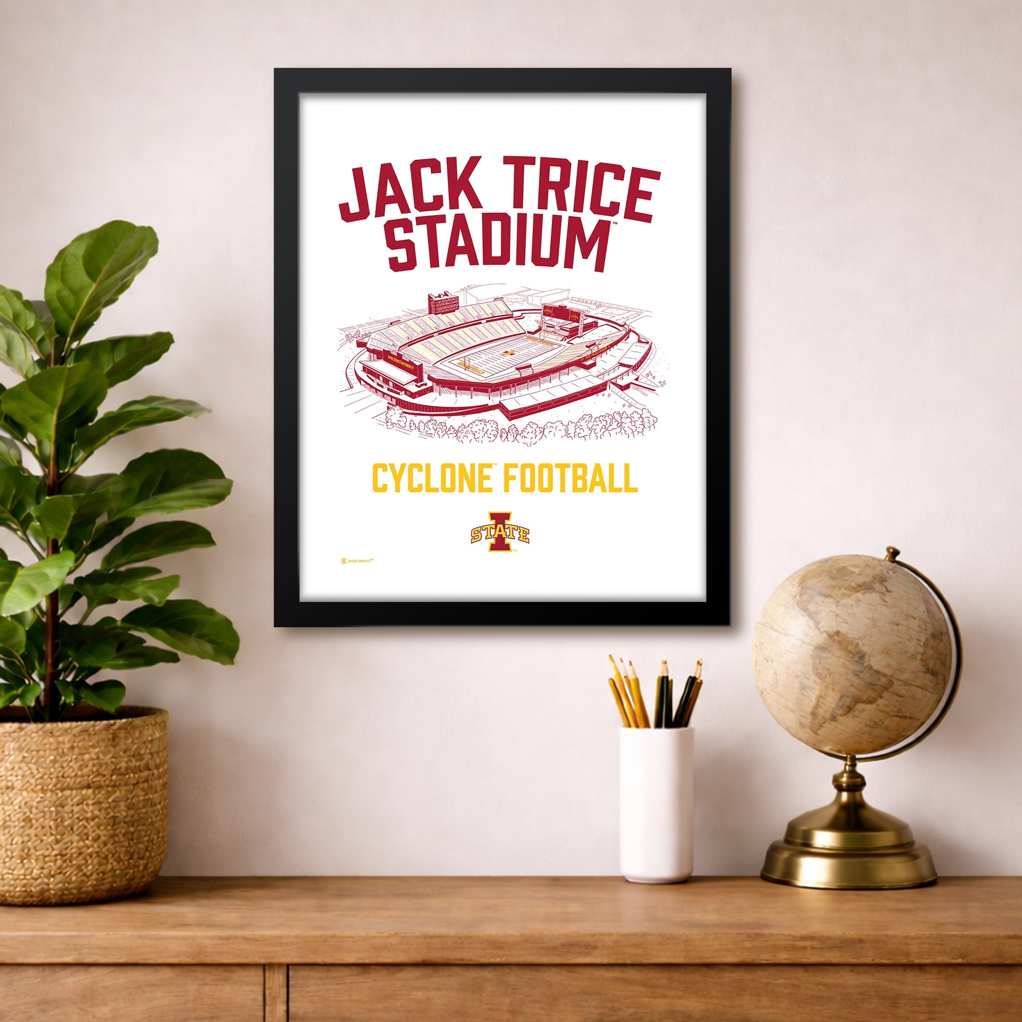 Jack Trice Stadium Cyclone Football Print